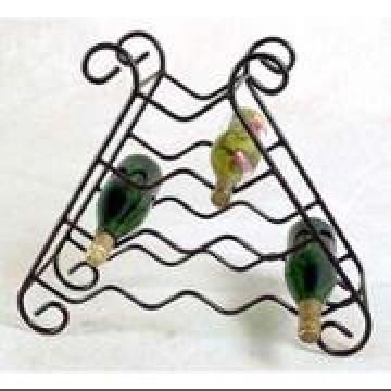 10 Flaschen Metall-Draht Wine Rack